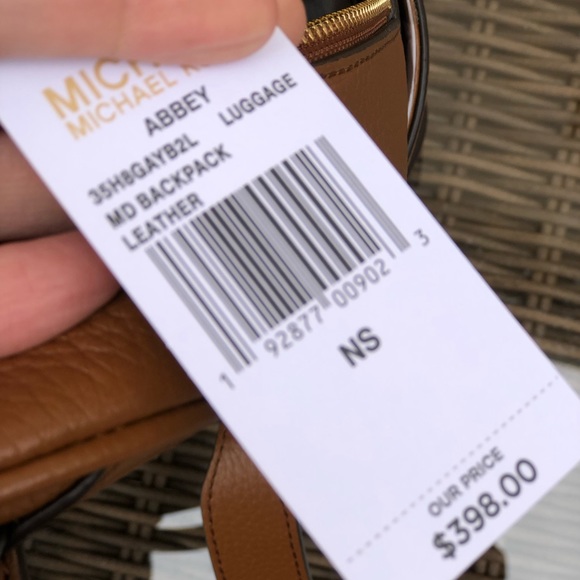 NWT Michael Kors MD Abbey woven Backpack - Picture 5 of 7